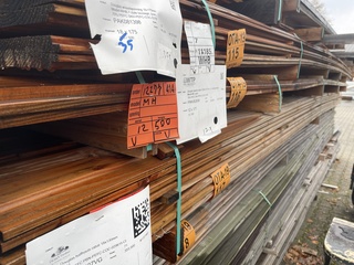 Ca. 12x Douglas zweeds rabat, 26x190mm, lengte 520cm